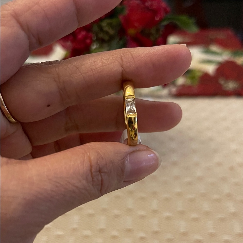Elegant 18k Gold Plated Band Ring